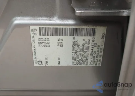 2009 Nissan Altima 2.5 S z USA, uszkodzony, nr VIN 1N4AL21E69N423186